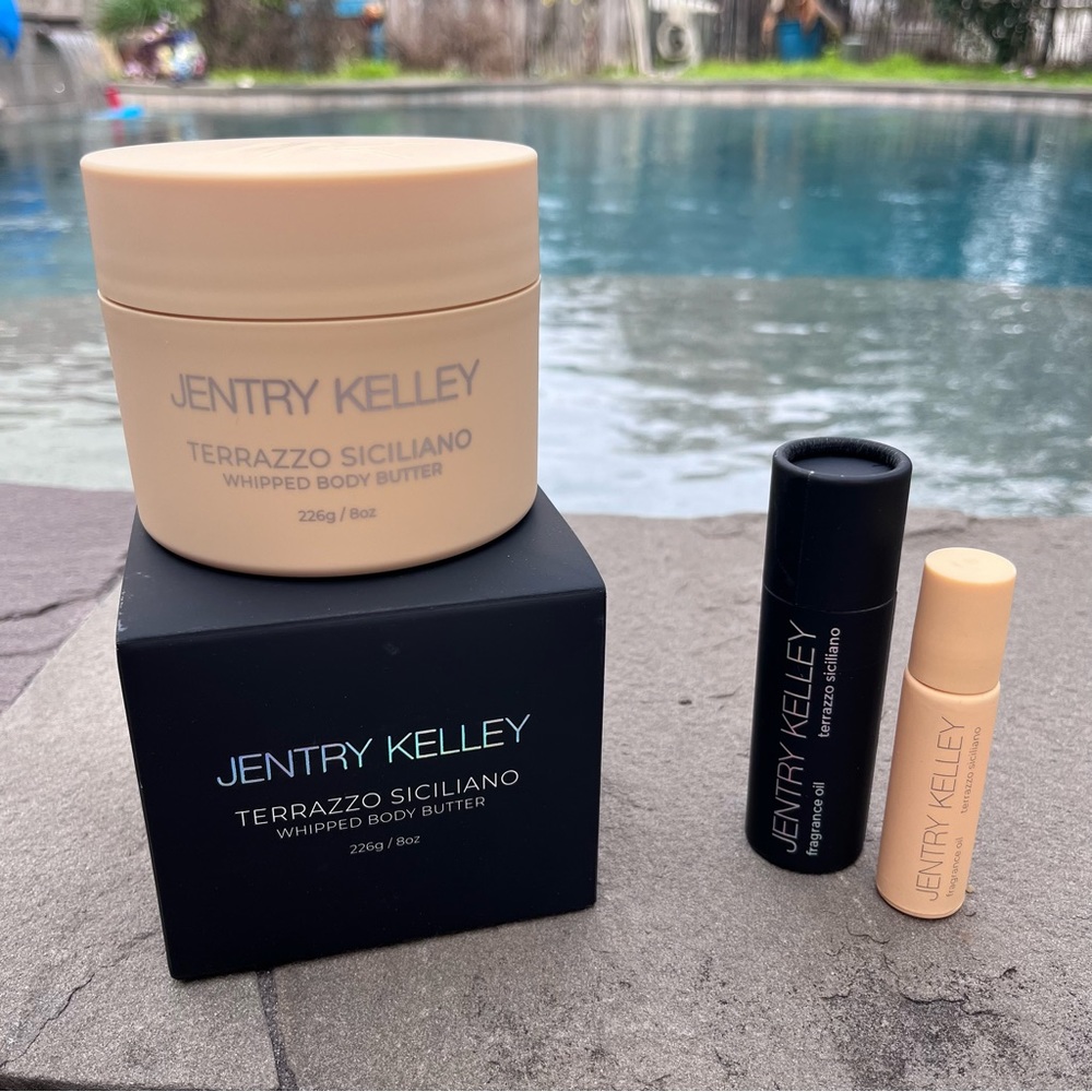 Jentry Kelly ROLLER BALL & FRAGRANCE WHIPPED BODY BUTTER Terrazzo Siciliano